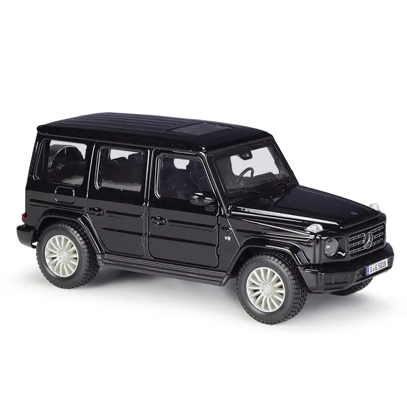 Maisto 1:24 mercedes-benz 2019 clase G G500, negro mate, vehículos fundidos a presión estáticos, modelos coleccionables, coches de juguete