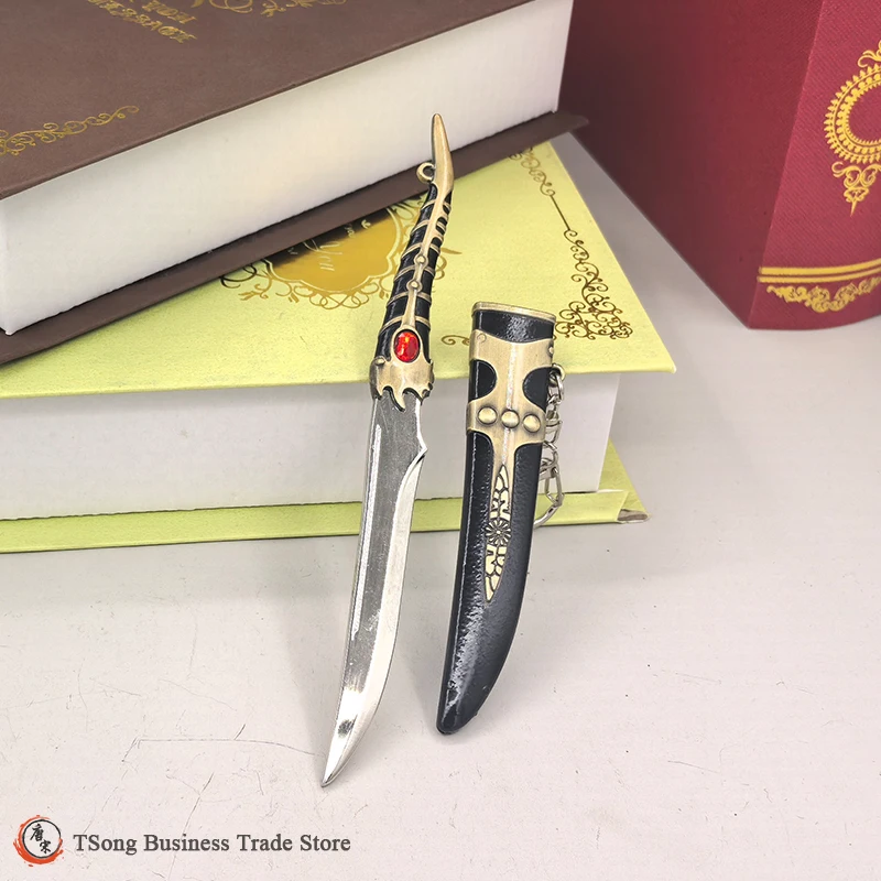 لعبة 18 سنتيمتر (7.08 بوصة) ملحقات الأفلام والتلفزيون فاليريا التنين الخناجر القرون الوسطى نسخة طبق الأصل مصغرة من الأسلحة نموذج العرش #4