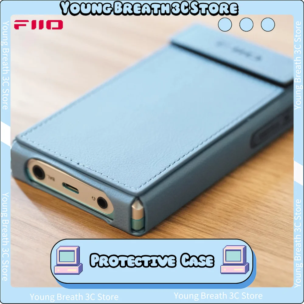 

FiiO SK-JM21 Плеер MP3 Защитный чехол Противоскользящий чехол из искусственной кожи Легко разборный чехол для музыкального плеера FiiO JM21 Подарок на заказ