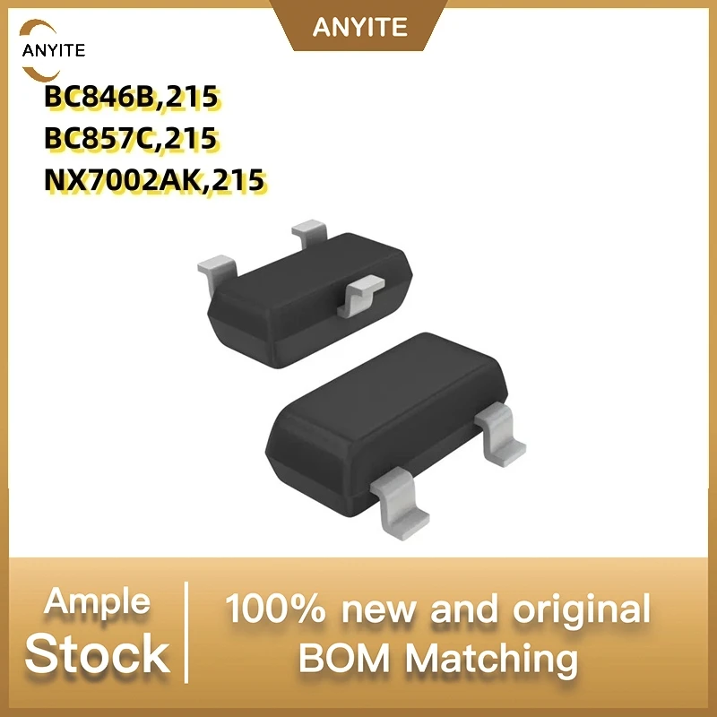 NEW 100PCS/lot  BC846B,215 BC846   BC857C,215 BC857  NX7002AK,215 NX7002   SOT23(TO-236)
