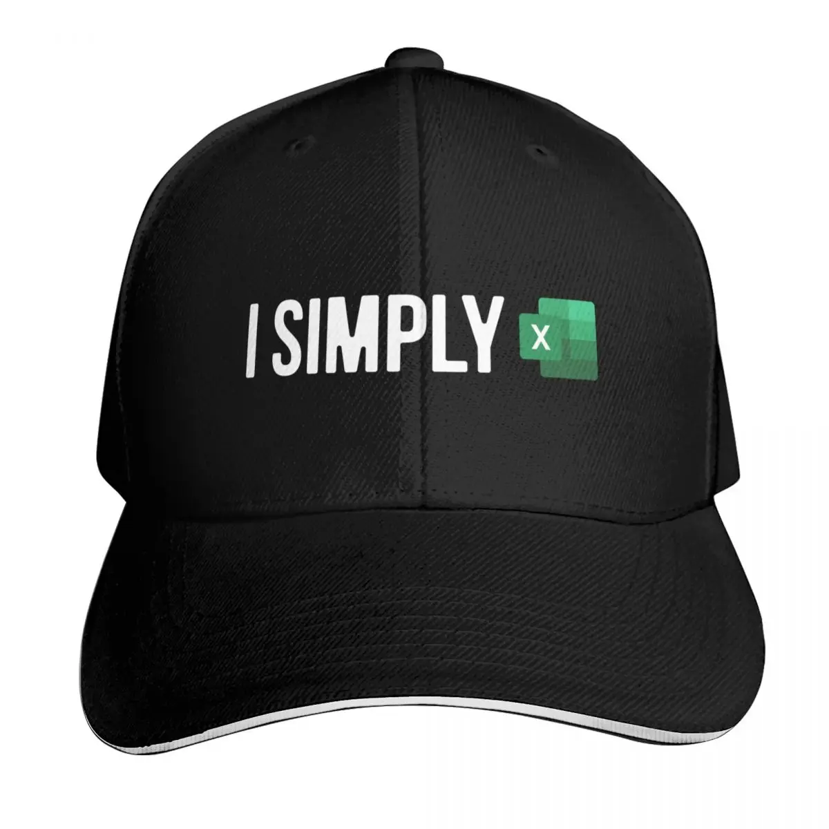 Funny I Simply Excel Quote Accountant Cool spreadsheet lover Baseball Cap Men Women Casual Summer Sport Sun Cap
