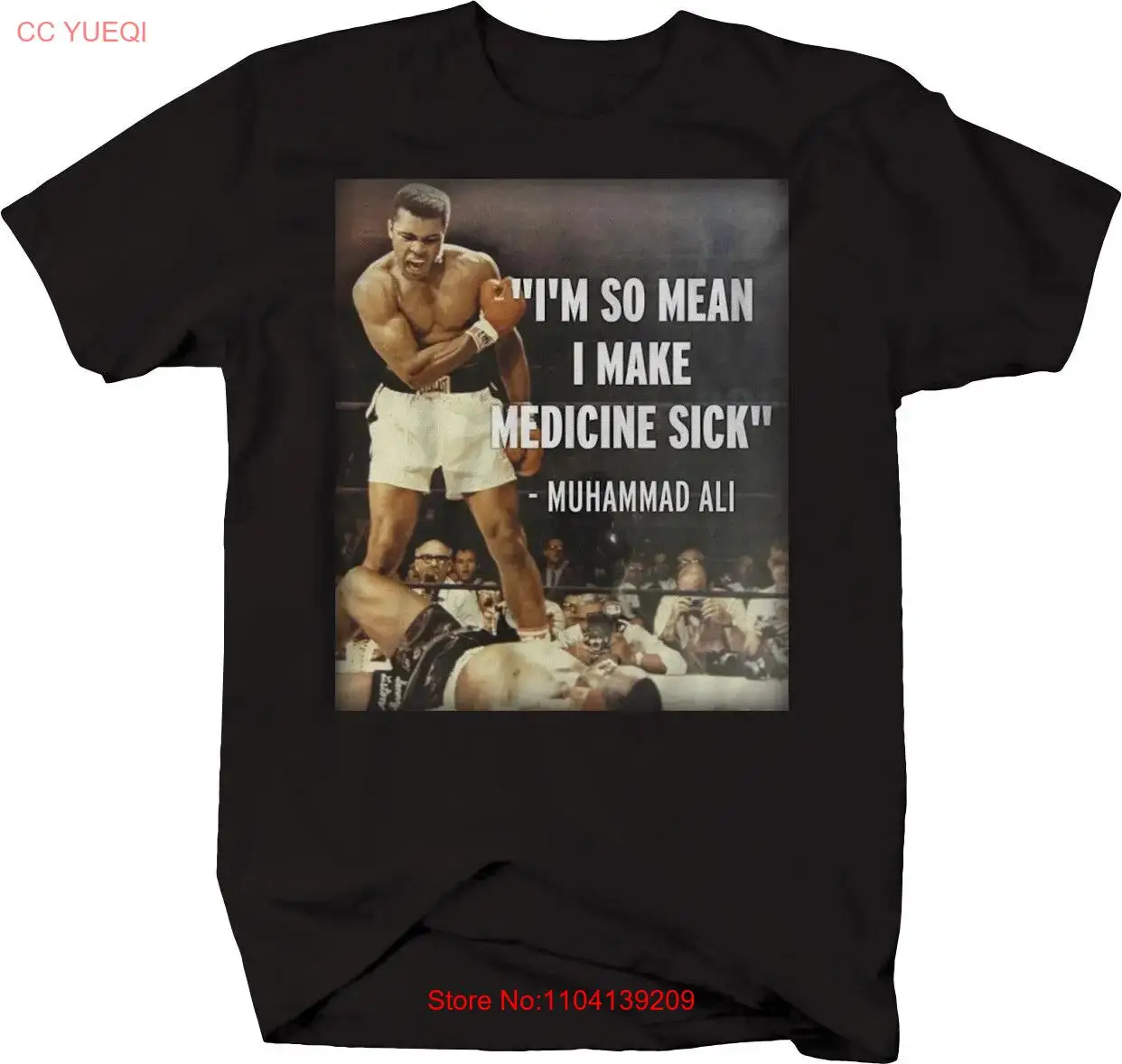 Sports Quote - I'm So Mean I Make Medicine Sick - Ali Boxing T Shirt long sleeves