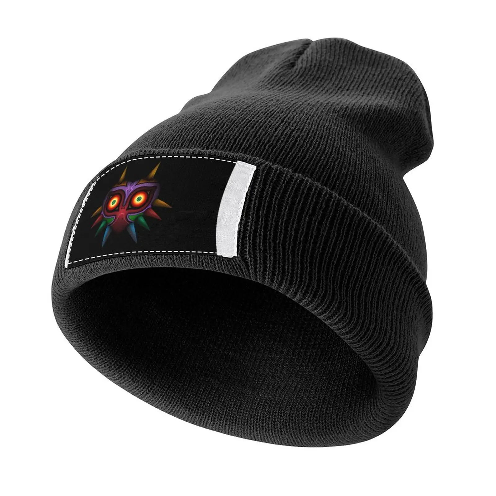 Zelda - Majora's mask Knitted Hat Snapback Cap Visor Military Tactical Cap black Women Hats Men's