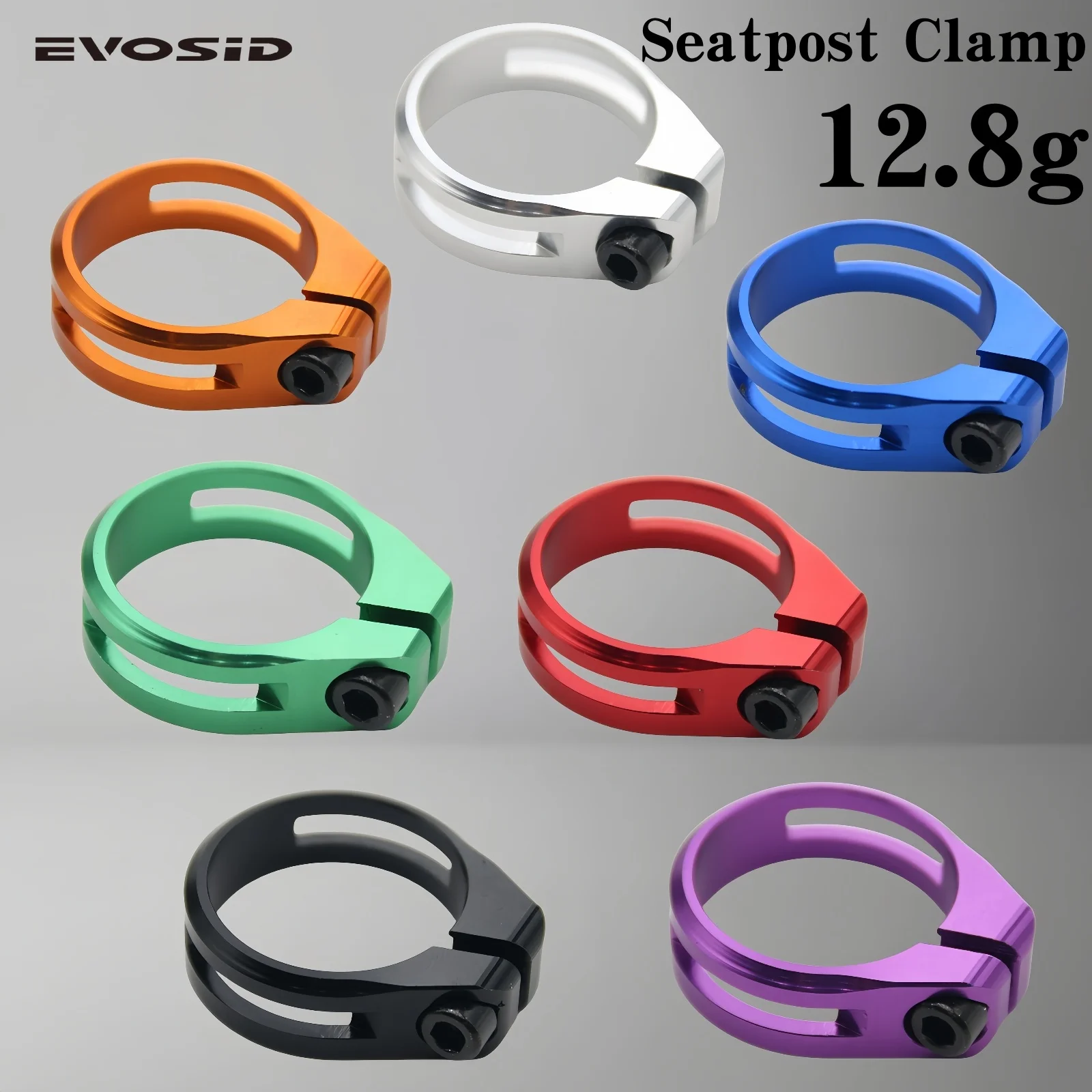 EVOSID Ultralight 12.8g Bicycle Seatpost Clamps 31.8mm MTB Bike Seat Post Clamp 34.9mm Road Bike Seat Pipe Bicycle Accessories