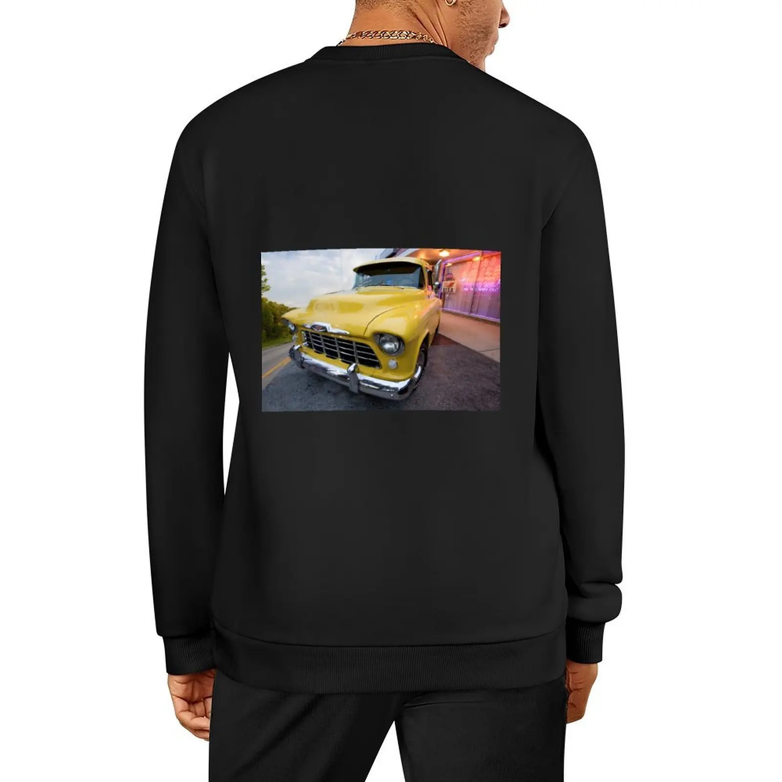 

1956 Chevy Stepside Pickup Truck Pullover fashion men men clothing anime clothes autumn clothes oversize sweatshirt