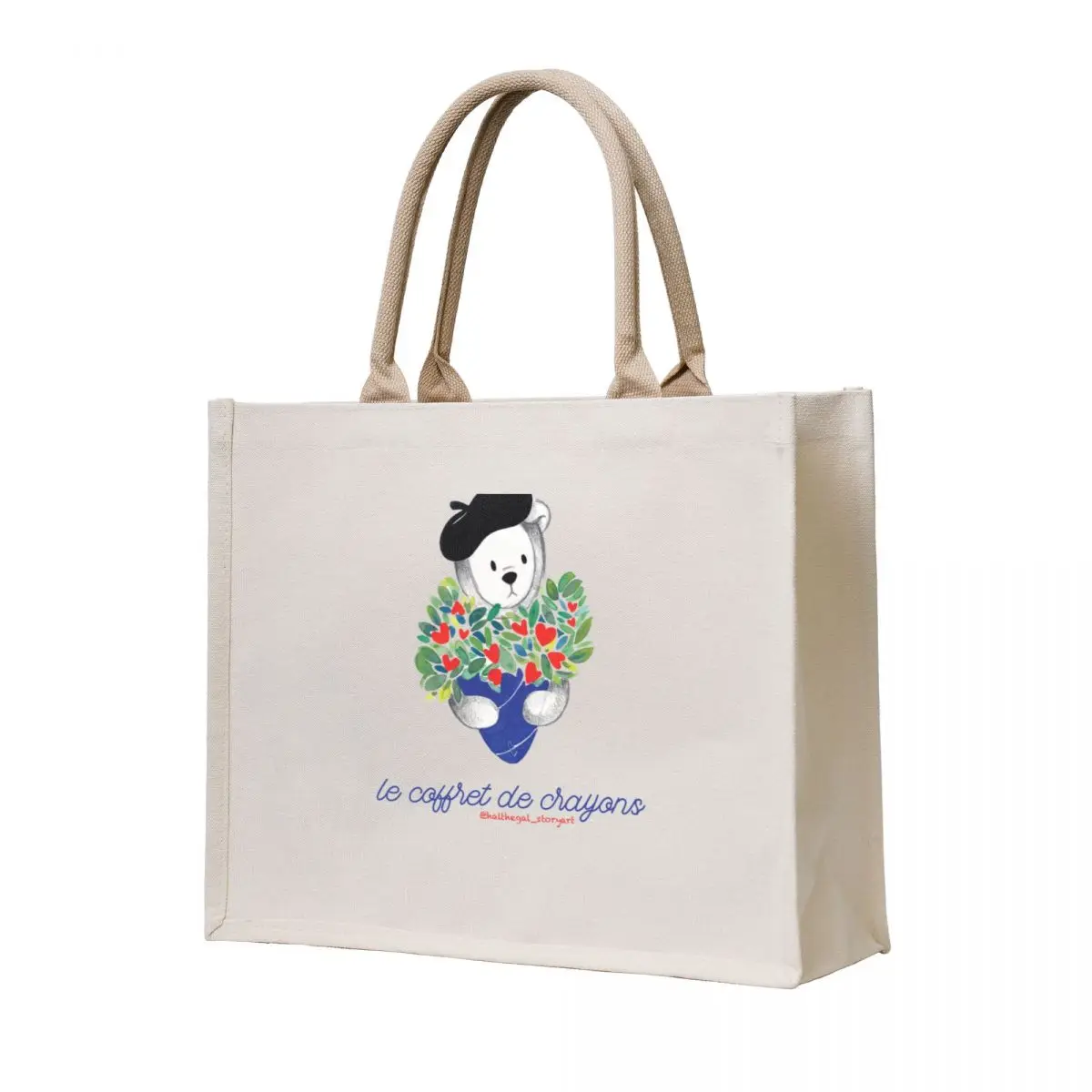 

theodore goes to paris: at the flower market Tote Bag Women's tote bag female bag tote