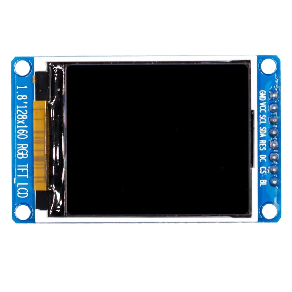 1,8-дюймовый модуль ЖК-дисплея, полноцветный 128x160 RGB SPI TFT ЖК-дисплей, модуль ST7735S, 3,3 В, замена источника питания OLED