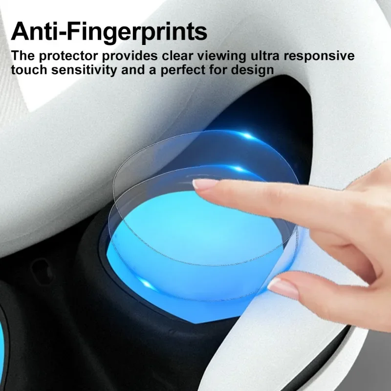 For Meta Quest 3 Soft TPU Protective Hydrogel Films VR Headset Full Cover Screen with Tempered Glass Lens Films for Meta Quest 3