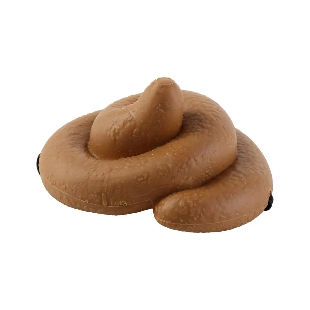 Headdress Poop Hat Fake Poop Hat PVC Realistic Turd Mischief Gadget Funny Headdress Simulation Poop Hat Mischief Gift