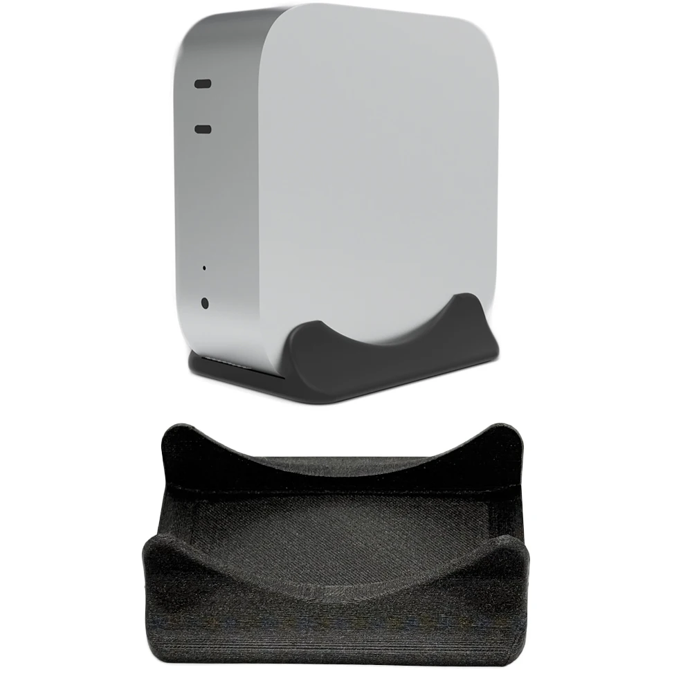 

Vertical Stand for Mac Mini M4 Computer Holder Multi-function Sturdy Anti-Slip for Mac Mini 2024 Accessories Black White