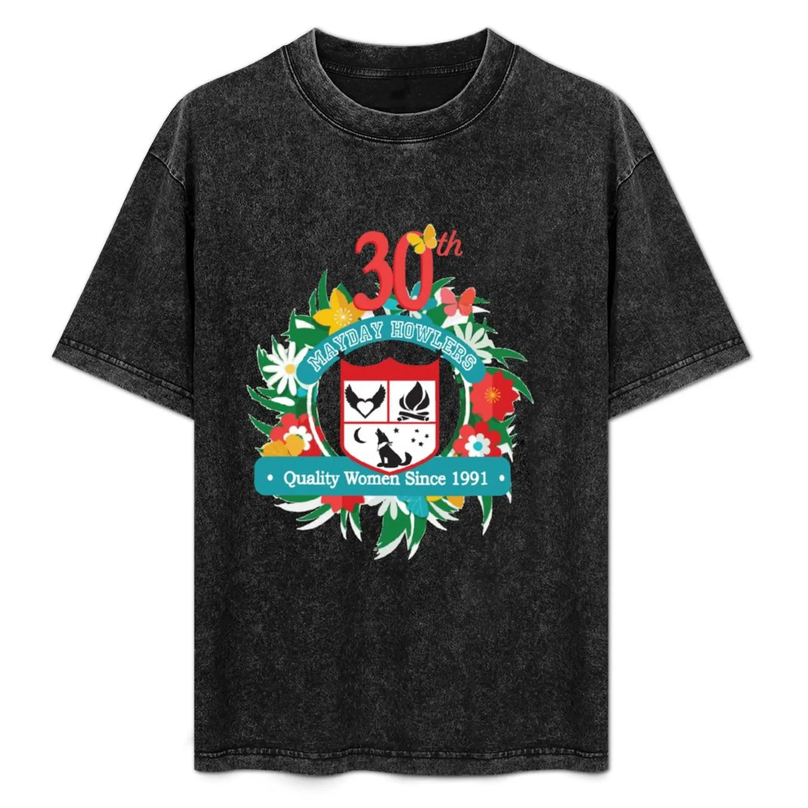 

Mayday 30th logo Transparent - Works for Colored backgrounds T-Shirt Comfortable Daily Wear Tee