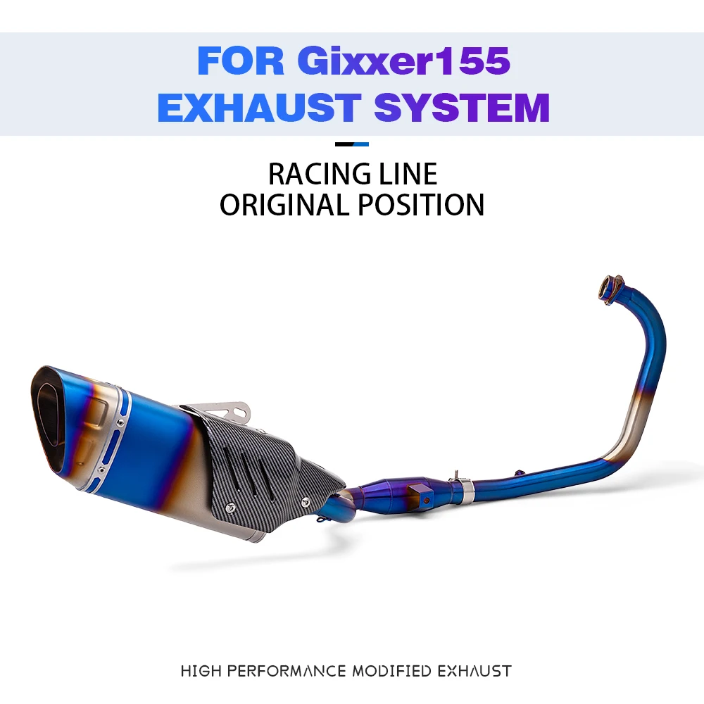 

Для GIXXER 155 GIXXER 155 GSX150F SF155 выхлопная система мотоцикла Escape передняя трубка звено трубы соединение 51 мм глушитель