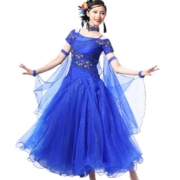 

New Women Ballroom Dance Dress Standard Ballroom Dance Skirts Ladin Dresses Vestido De Formatura Waltz Dance Dress