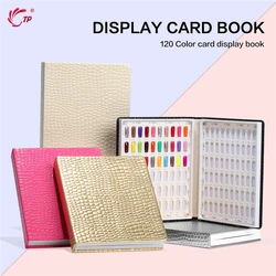 80/120/160/216/240/308 Nail Display Book Tips Leather Cover Gel Polish Display Chart Salon Tools with False Tips Showing Shelf