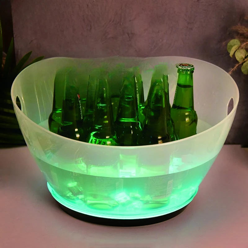 Party cooling ice bucket wine 3.5L simple plastic square sparkling sustainable light