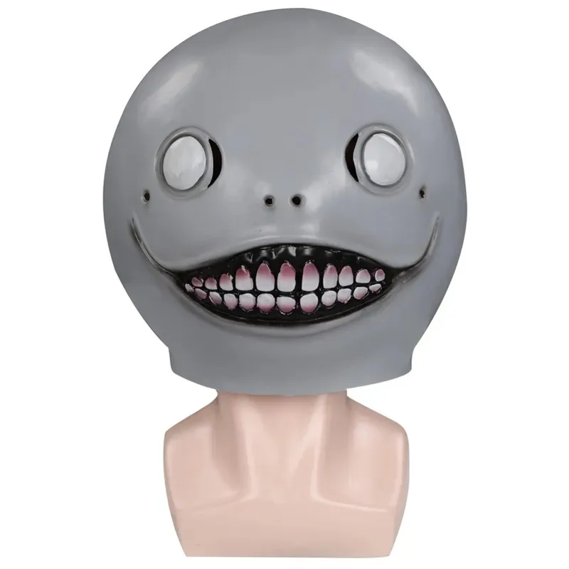 

Маска ужасов Emeer, косплей Nier Automata Emil, страшный анфас, латексный шлем, Хэллоуин, маскарад, вечерние головные уборы, костюм, реквизит