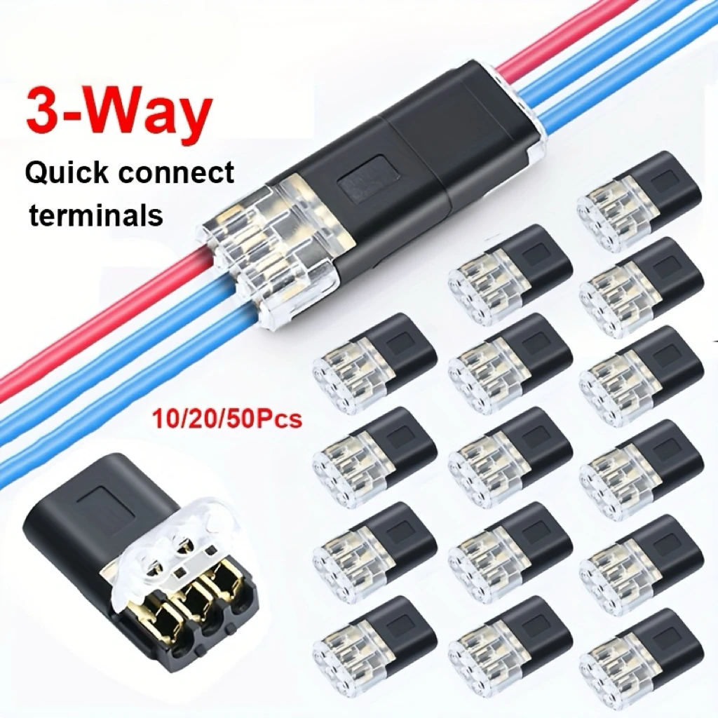 

1/2/3 Pin Waterproof Sealed Automotive Electrical Connector, Dustproof Wire Terminal for Car Wiring