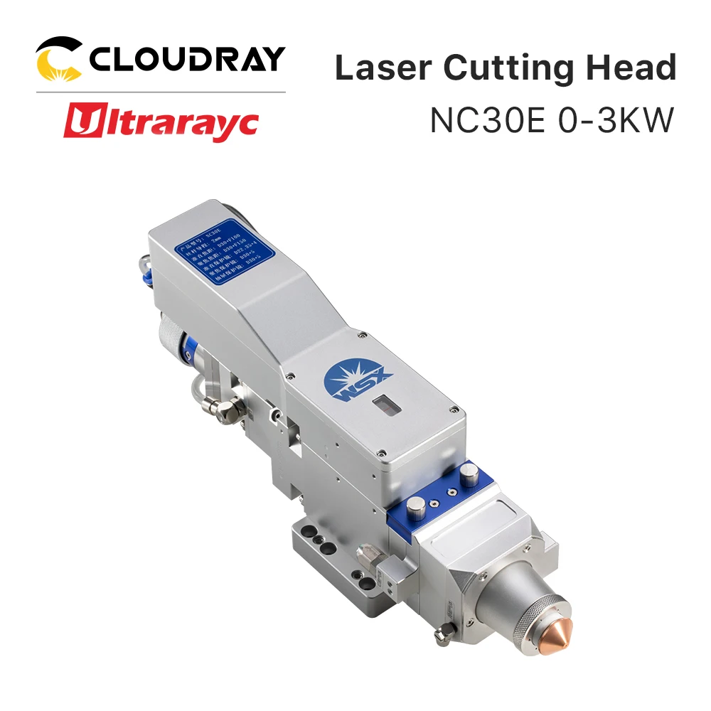 Ultrarayc WSX 0-3KW Automatic Focusing NC30E QBH Connector Fiber Laser Cutting Head FL100 FL125 FL150 for Metal Cutting 