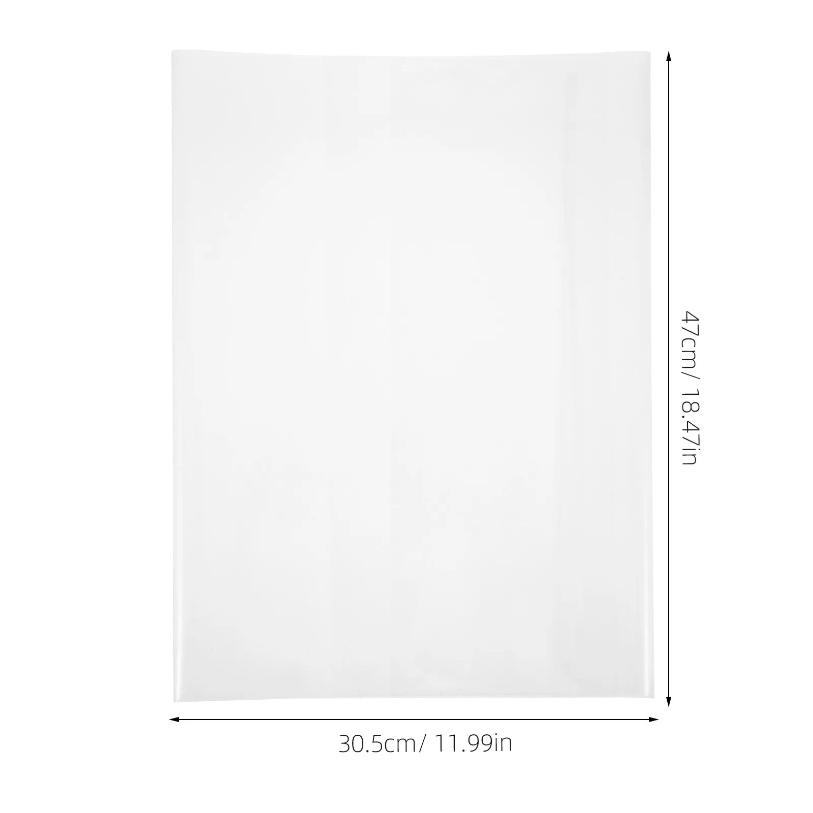 10Pcs Clear Plastic Book Cover Transparent Protective Book Sleeve for Students Notebooks Textbooks Exercise Books Dust Grease