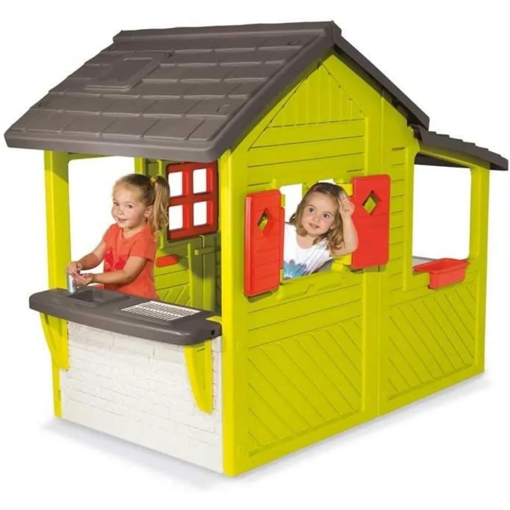 Playhouse garden house for kids, outdoor playground  bounce house,  playhouses accessories outdoor