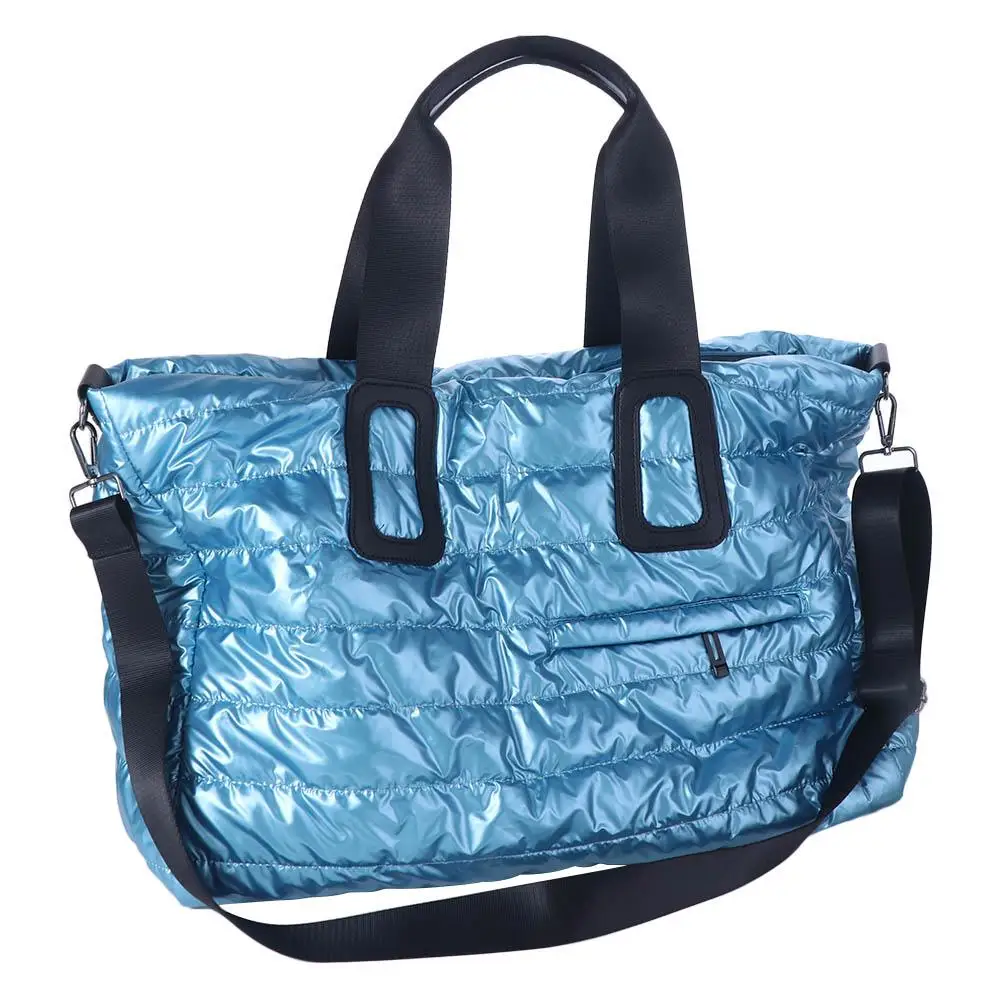 

Stylish Wet Dry Separation Women's Tote Bag Fitness Sports Waterproof Quilted Gym Bag Foldable Shoulder Travel Handbag Female