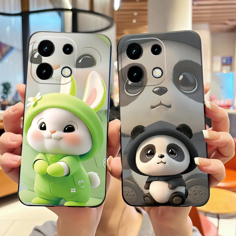 Lucky Cute Black Cat Pattern Shockproof Phone Case For Umidigi Note 100/Note 100 5G/Note 100A Soft Silicone Black Casing Shell