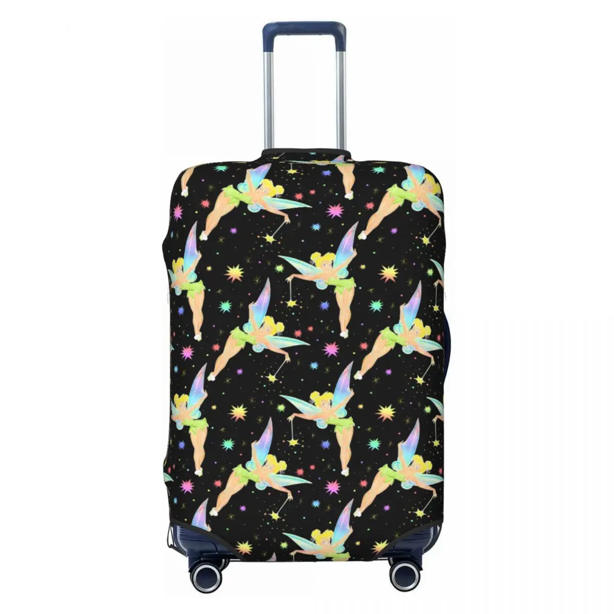 

Custom Cartoons Tinkerbell Comics Luggage Cover Elastic Fairy Travel Suitcase Protective Covers Fits 18-32 Inch