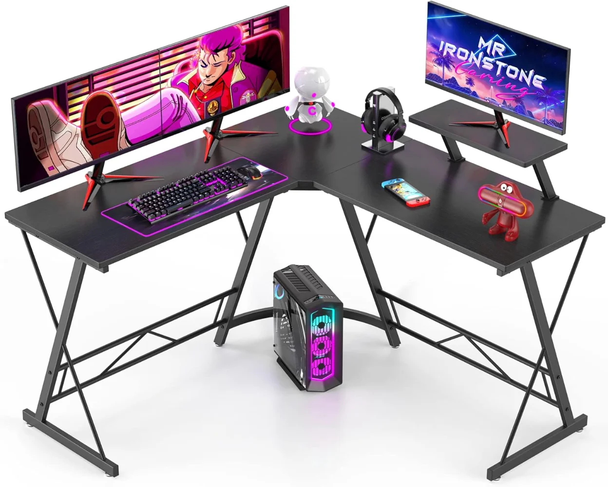 

L Shaped Gaming Desk Corner Computer Desk, Home Office Desks Writing Workstation