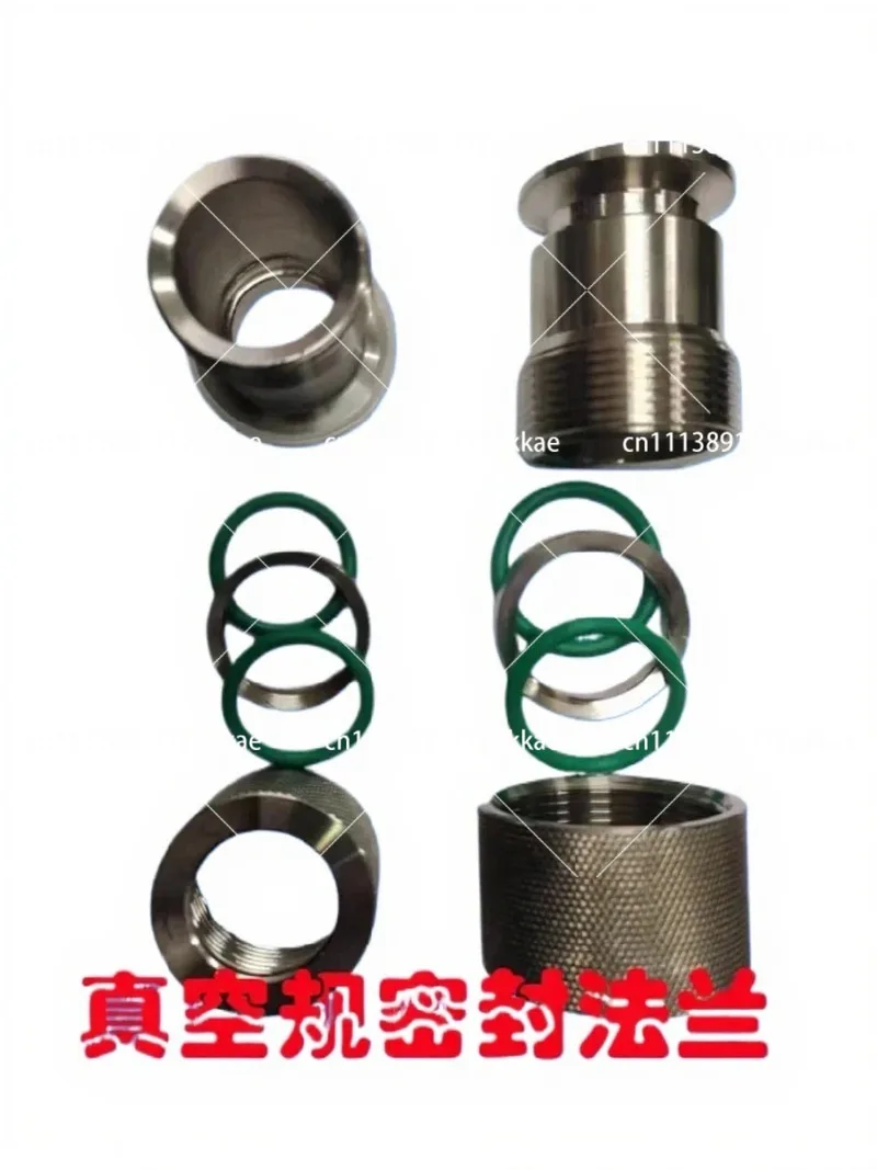 Vacuum Gauge Tube Joint Stainless Steel KF25 Sealing Plug for Vacuum Furnace Quartz Tube