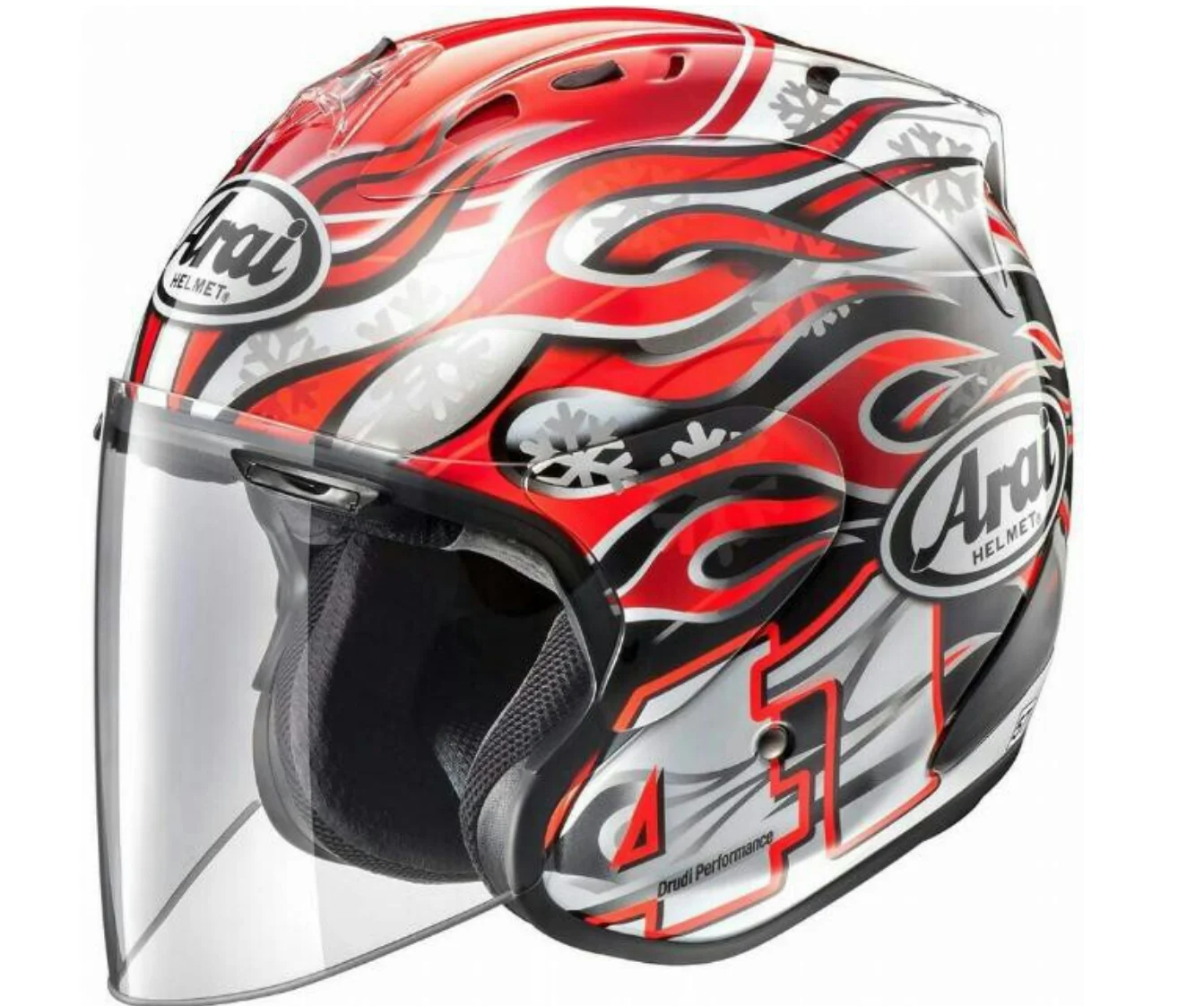 

Open Face Helmet vz RAM haga red 3/4 Helmet Off Road Racing Motocross Motorcycle Helmet