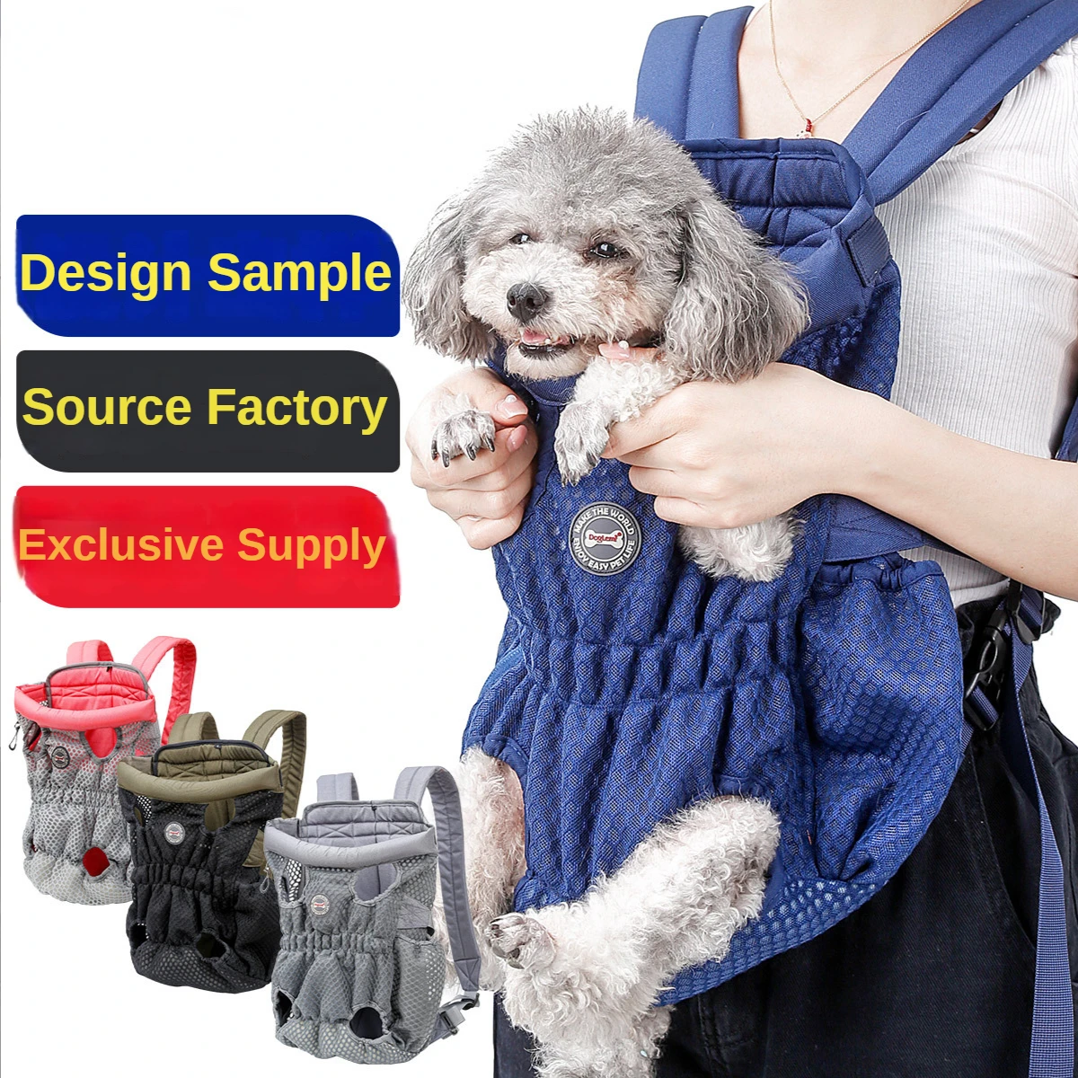 

Dogs Out And About Front Backpack Breathable Mesh Shoulder Chest Bag Outdoor Portable Pet Backpack Pet Backpack Customizable