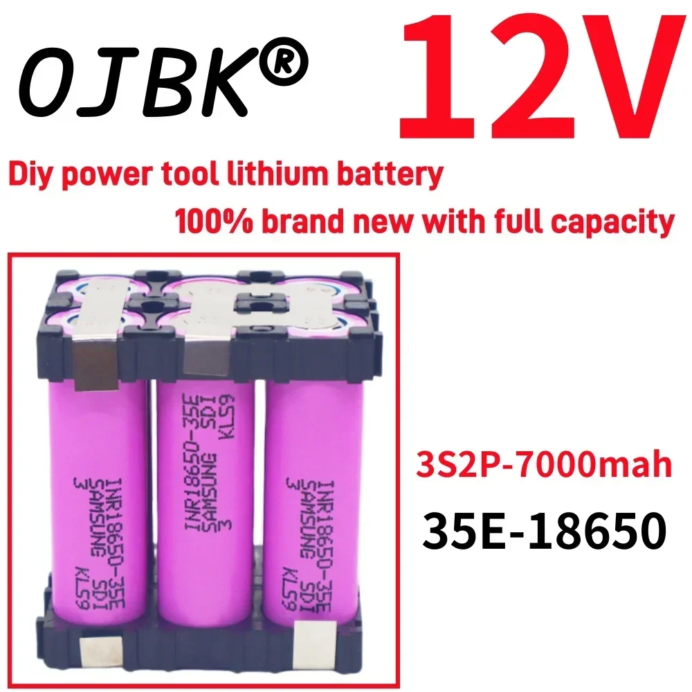 18650 Original 100% full capacity 20A 35E 3500mAh 7000mAh 3S 4S 5S 12.6V 14.8V 18V DIY screwdriver battery welding battery pack