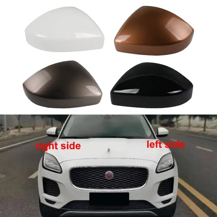 For Jaguar F-PACE E-PACE Car Outside Reverse Mirrors Cover Cap Wing Door Side Mirror Housing Shell  with Painted Color