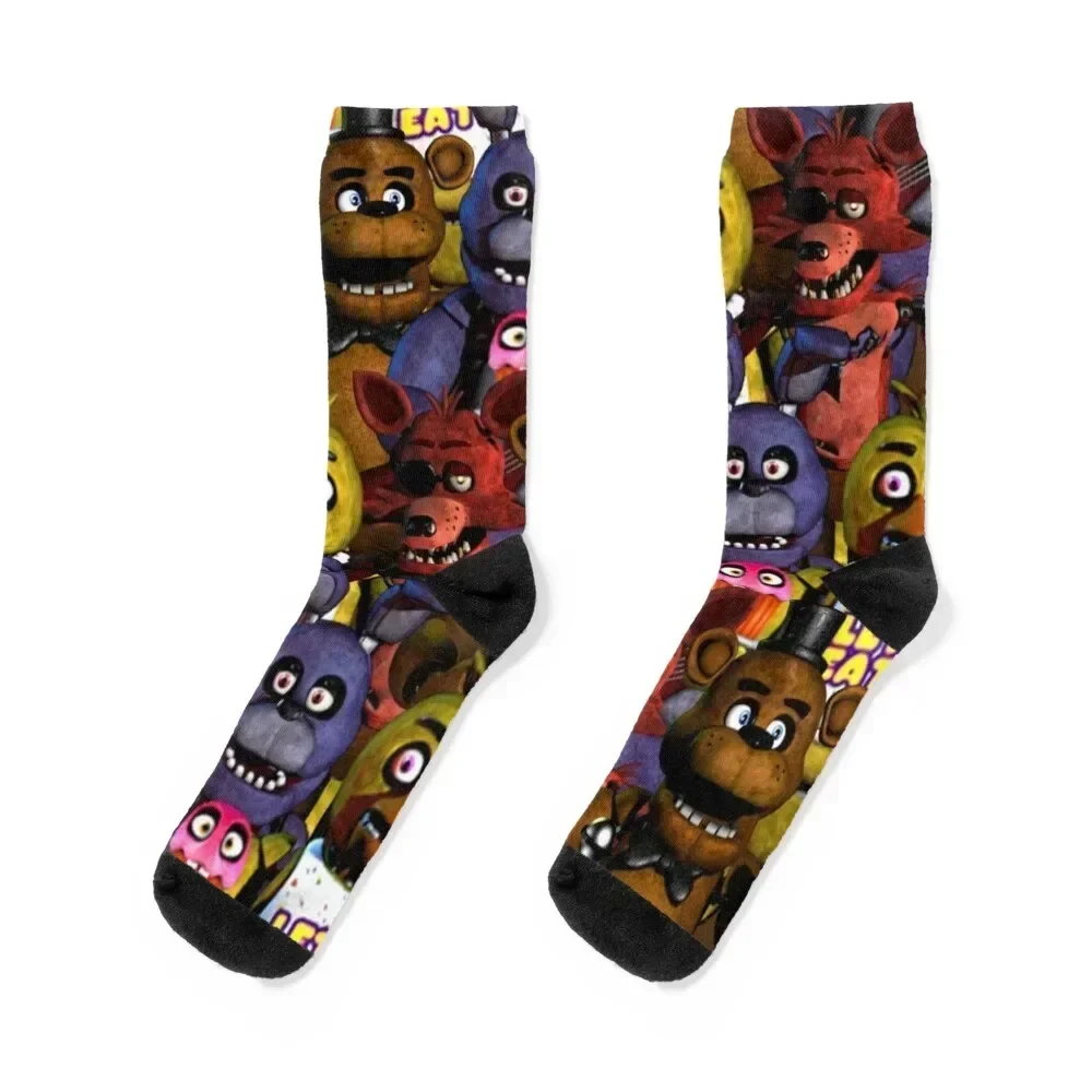 

Freddy/Bonnie/Chica/Foxy Socks Men's Climbing sheer Socks Men Women's