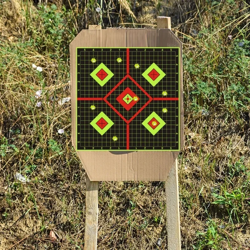 10/20pcs Shooting Targets With Reactive Self-Stick Splatter Paper - 8 Inches For Shooting Practice, Tactical And Hunting Gear