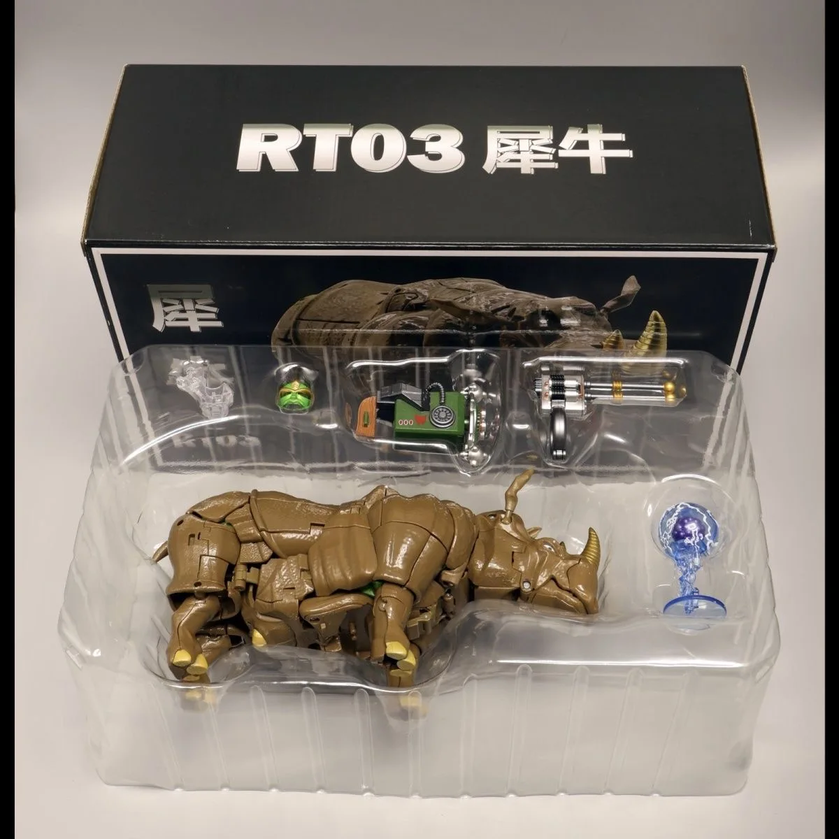

In Stock Transformation RT-03 RT03 20CM Ramhorn Beast Wars KO MP59 Action Figure Collection Gift