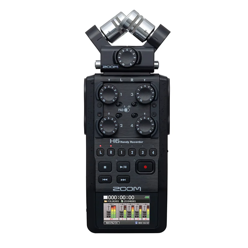 ZOOM H6 portable digital recorder 6-track recording