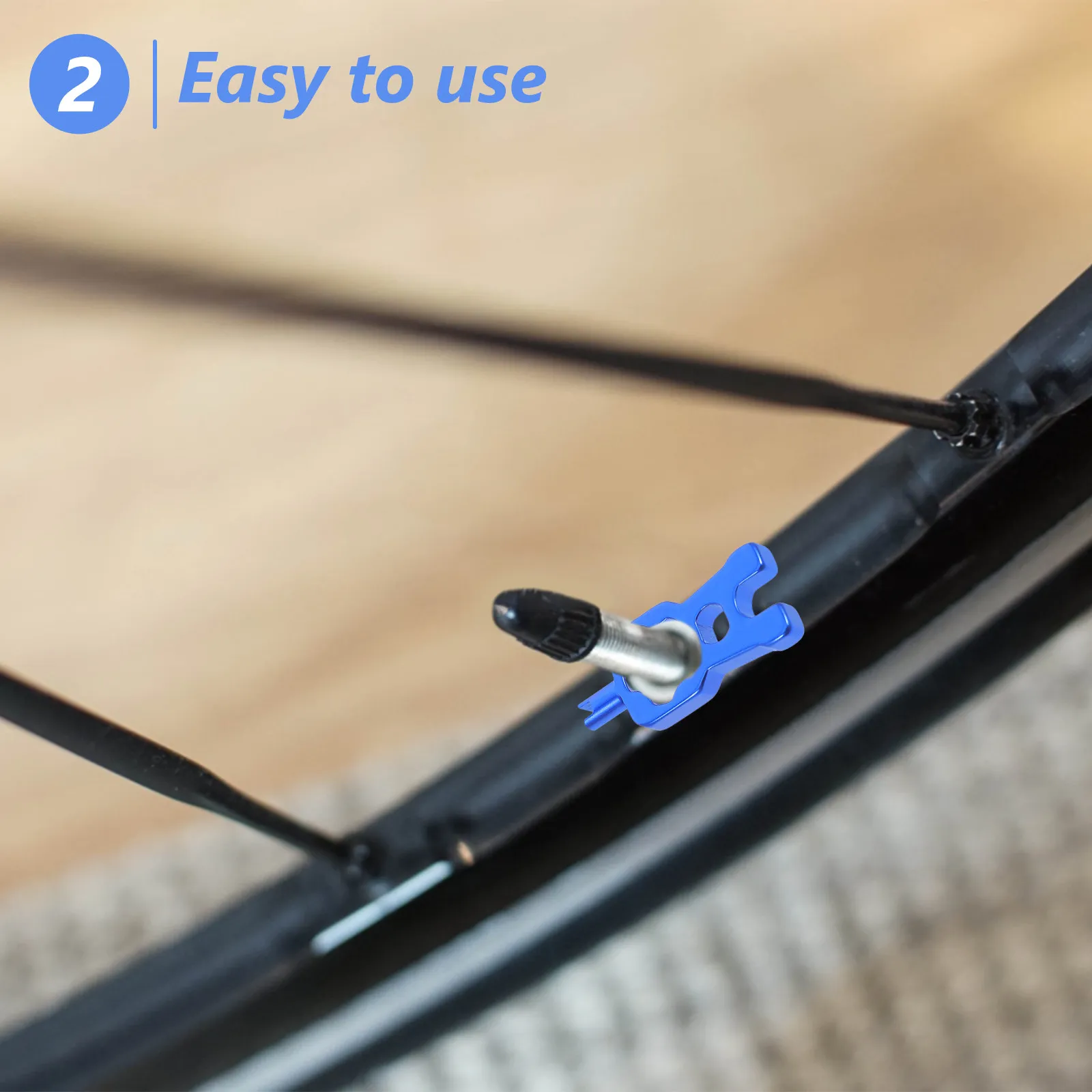 

1Pcs Sturdy Aluminum Alloy Air Nozzle Wrench Core Removal Tool for Bike Valve Installation Disassembly Emergency Repair Outdoor