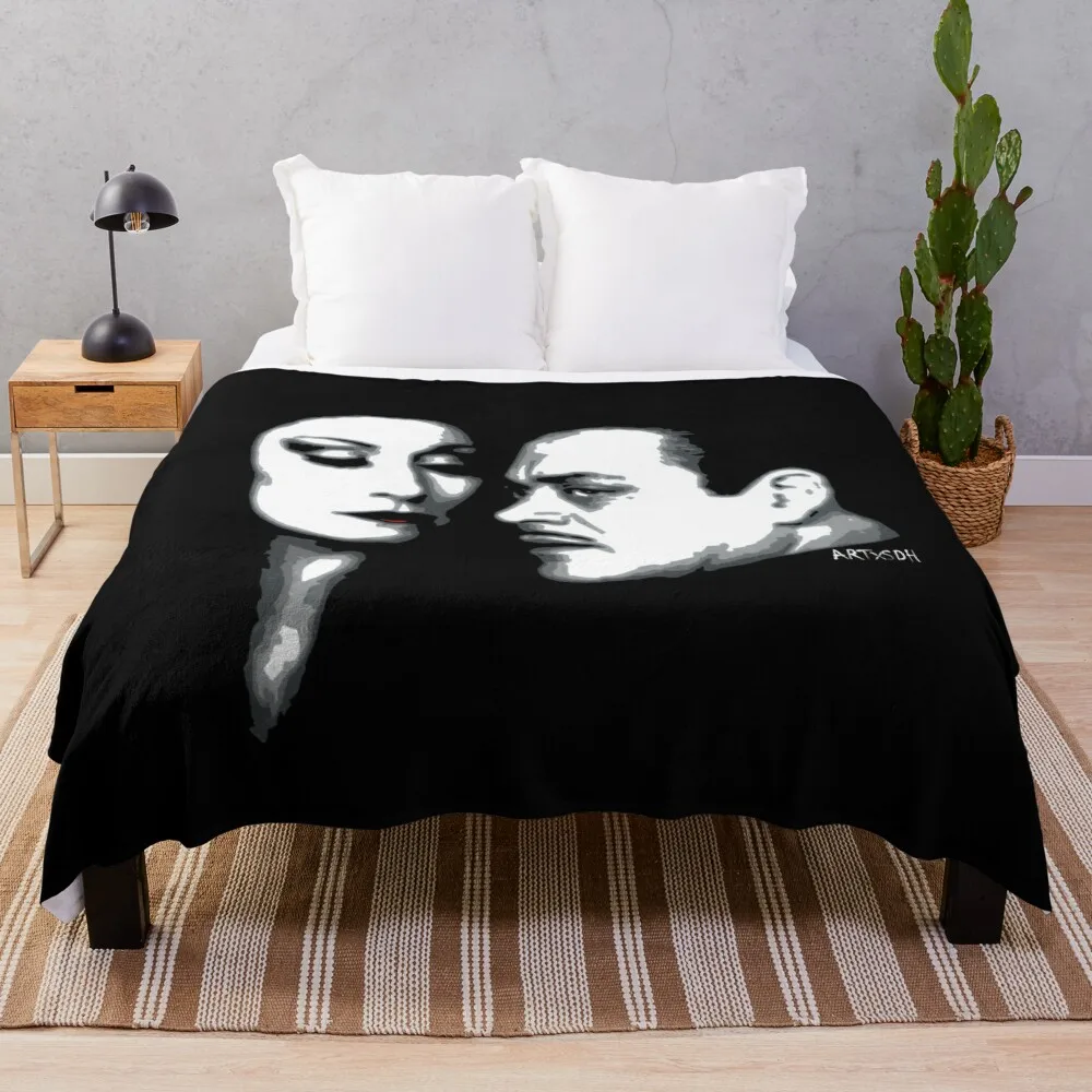 

Gomez and Morticia Throw Blanket Thin Blanket Cute Blanket Plaid