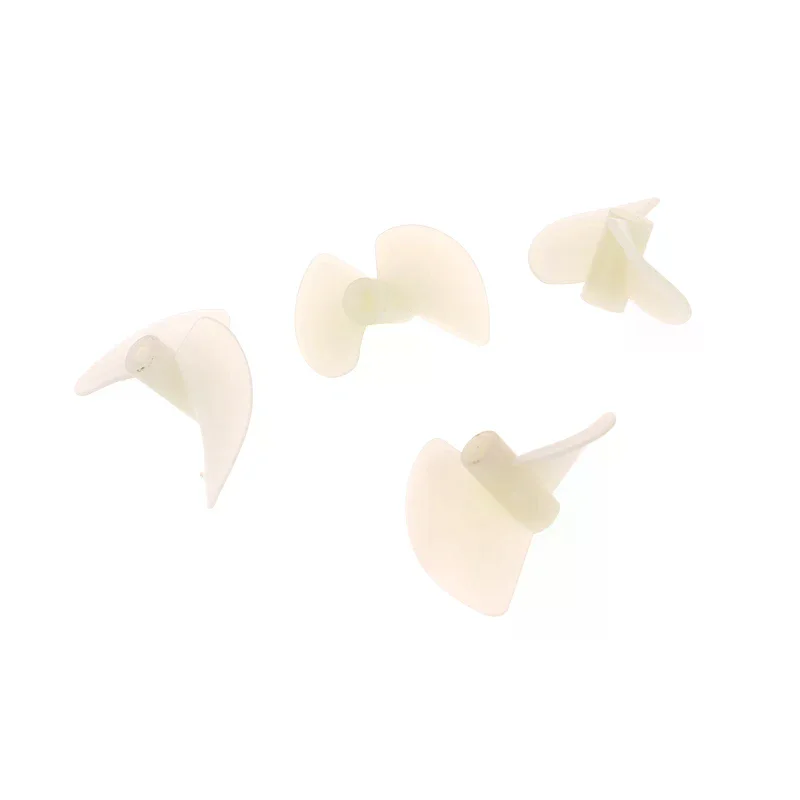 1 Paia D22mm/26mm CW/CCW Elettrico Nylon Prop Vite FAI DA TE Bianco A Due Foglie Eliche Per Barche Rc Modelli 2mm albero