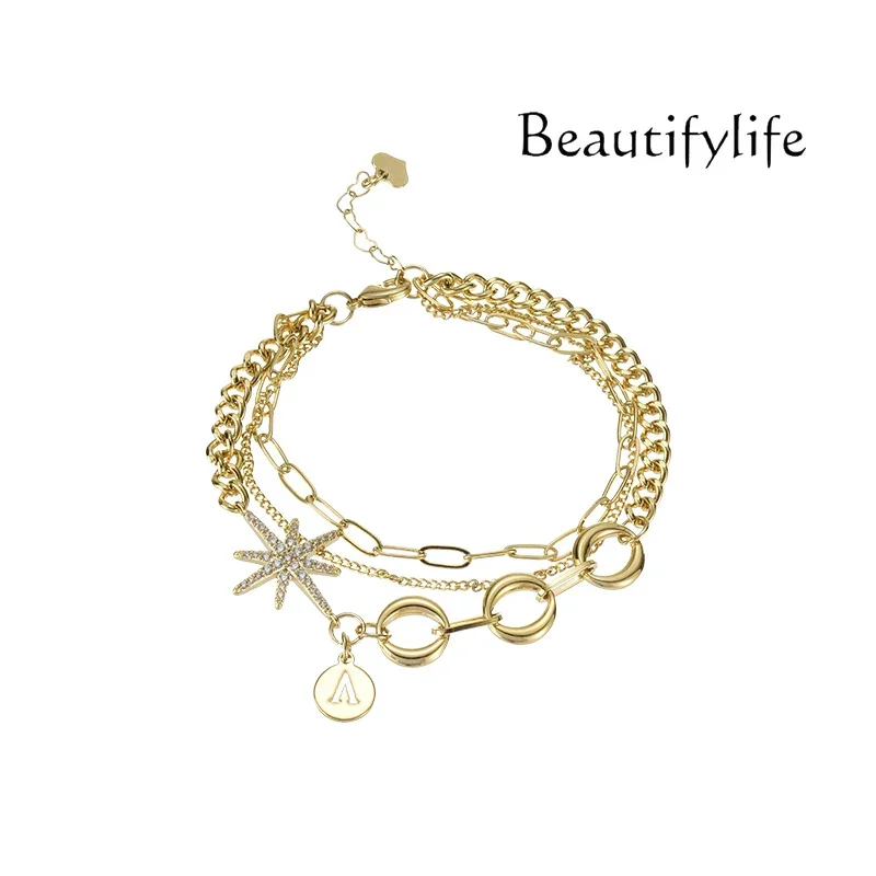 

High-end retro bracelet niche design high-end light luxury personalized jewelry women