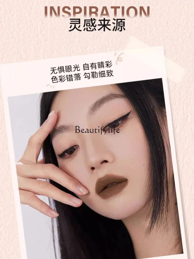 Double-Headed Eyeliner Waterproof Not Smudge Double-Headed Eye Shadow Pen Makeup Eyebrow Pencil