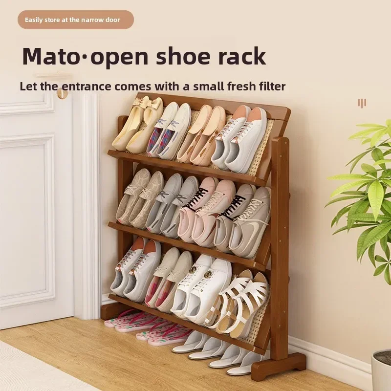 Internet celebrity Narrow slit shoe rack multi-layer small apartment door simple new large capacity shoe rack bookshelf