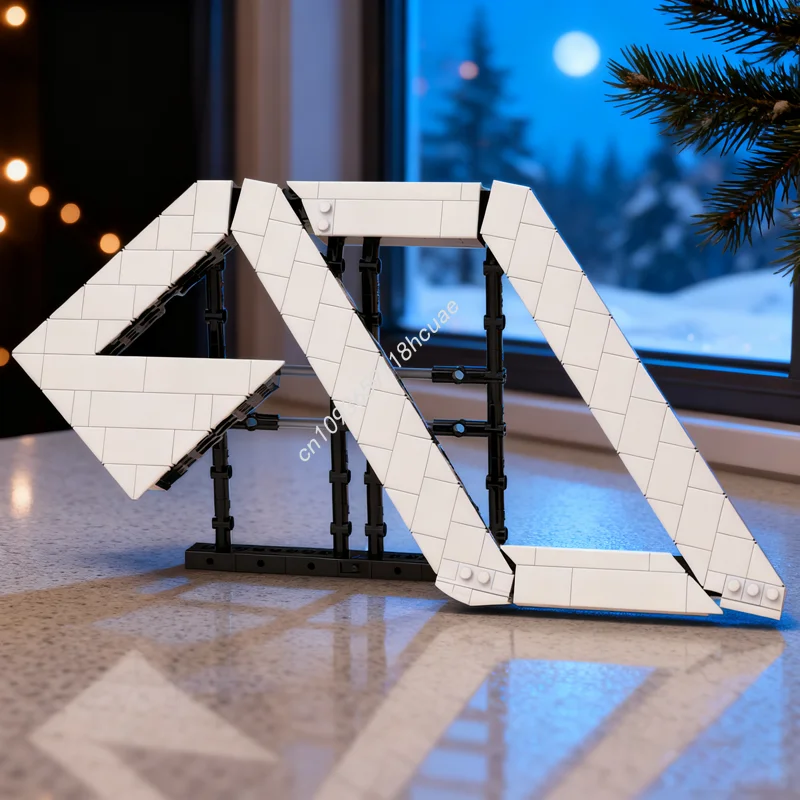 404 قطعة MOC Anjunabeats Anjunadeep شعار أيقونات نموذج اللبنات العمارة فكرة اللعب التعليم الطوب هدية الكريسماس للأطفال #1