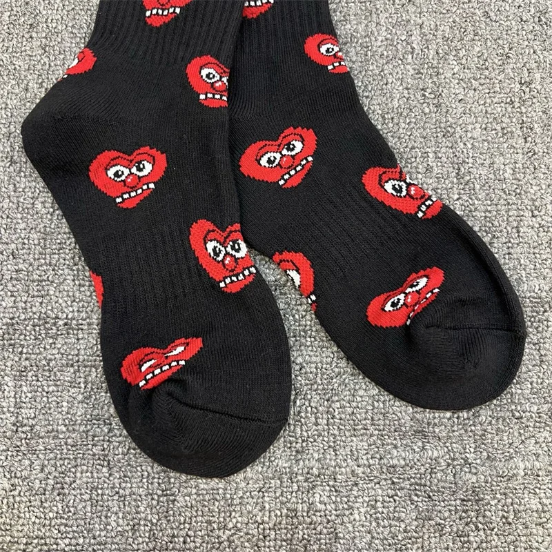 Meias tubo médio estampadas de algodão puro Glo Gang