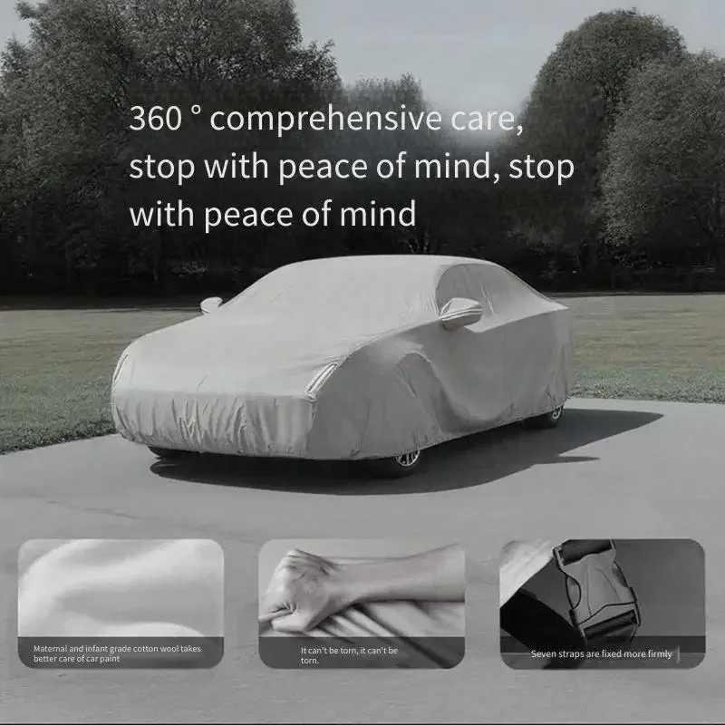 For Audi Q7 2006~2015 Thick Car Cover Outdoor Protection Snow Sunshade Waterproof Dustproof Complete Set car cover