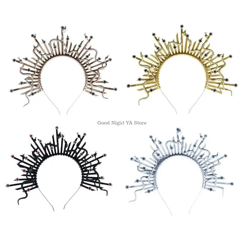 

Elegant Gothic Snake Headpiece Cosplay Headband Party Headwear For Artistic Performers And Fashion Enthusiasts