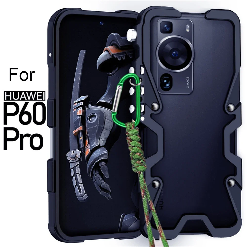 

Противоударный металлический бампер для Huawei P60 Pro, Роскошный Алюминиевый Чехол, высококачественный чехол для Huawei P50 P50E P60 Pro, чехол