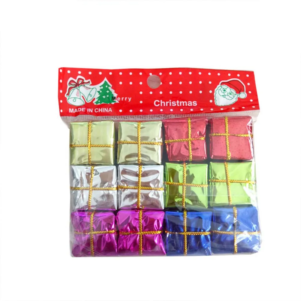 

72Pcs Christmas Gift Bag Pendant Assorted Size Hanging Decorations Xmas Tree Ornaments Holiday Party Decorations Gift Bag
