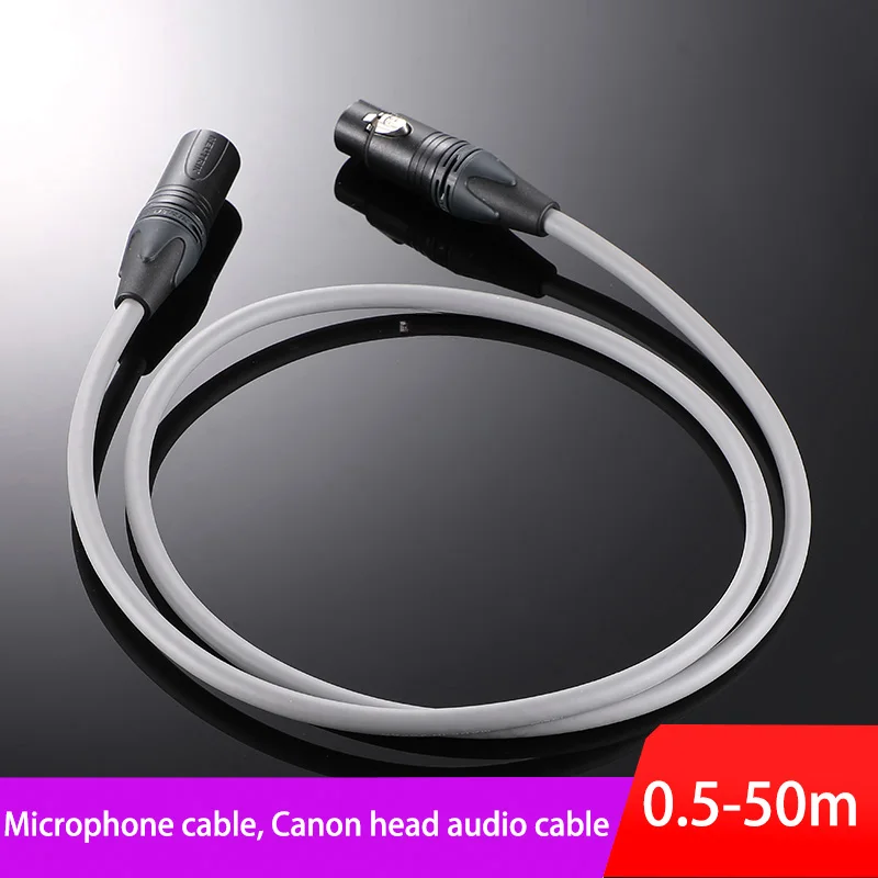 

MicroPhone Cable XLR Audio Cable Male To Female Cannon NEUTRIK L-4E6S Balanced XLR 0.5-50M